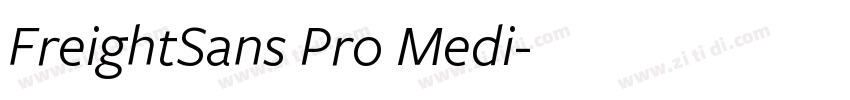 FreightSans Pro Medi字体转换